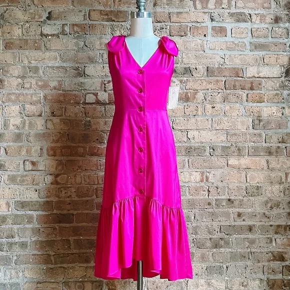 Shoshanna Berkley Dress Magenta 0